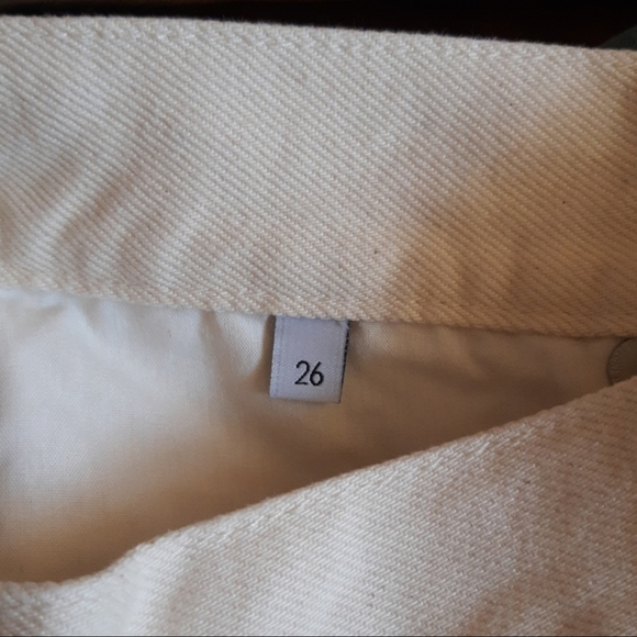 Boyish High Waist Distressed Denim Shorts in White - Picture 9 of 12